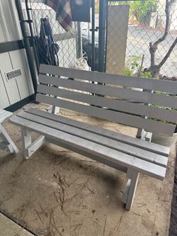 Wooden Grey Bench