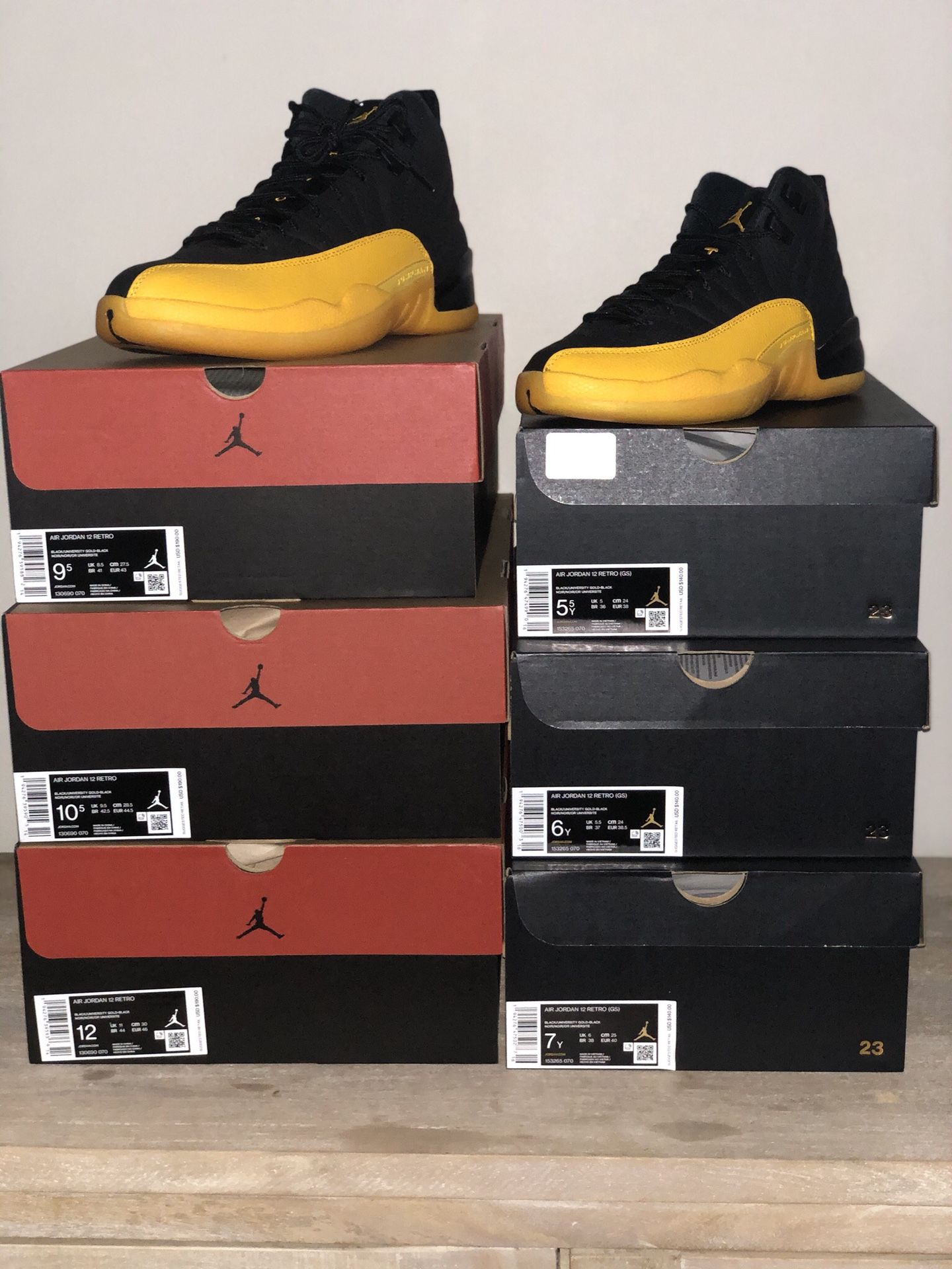 Air Jordan Retro 12 University Gold