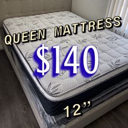 Queen Size Pillow Top Mattress 12” Inches 