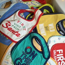 Set Of 16 Bibs For Baby Toddler Boy