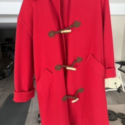 Talbots woman’s wool red winter jacket Sz 6
