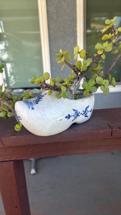 Vintage Danish Clog Planter 