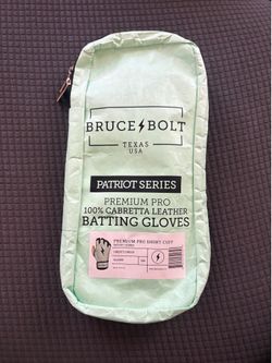 BRUCE BOLT X-LARGE ADULT SHORT CUFF BATTING GLOVES NEW