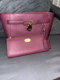 Burgundy Michael Kors Wallet and Crossbody