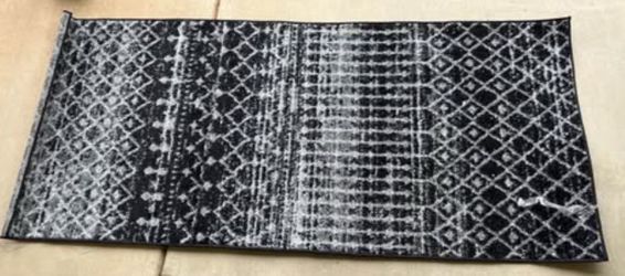 Modern Moroccan Trellis Runner Rug - Brand New