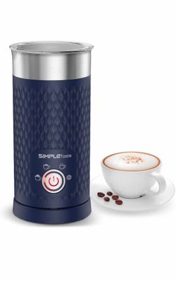 SIMPLETASTE Milk Frother, 4-in-1 Electric Milk Steamer, Automatic Warm and Cold Foam Maker and Milk Warmer for Latte, Cappuccinos, Macchiato
