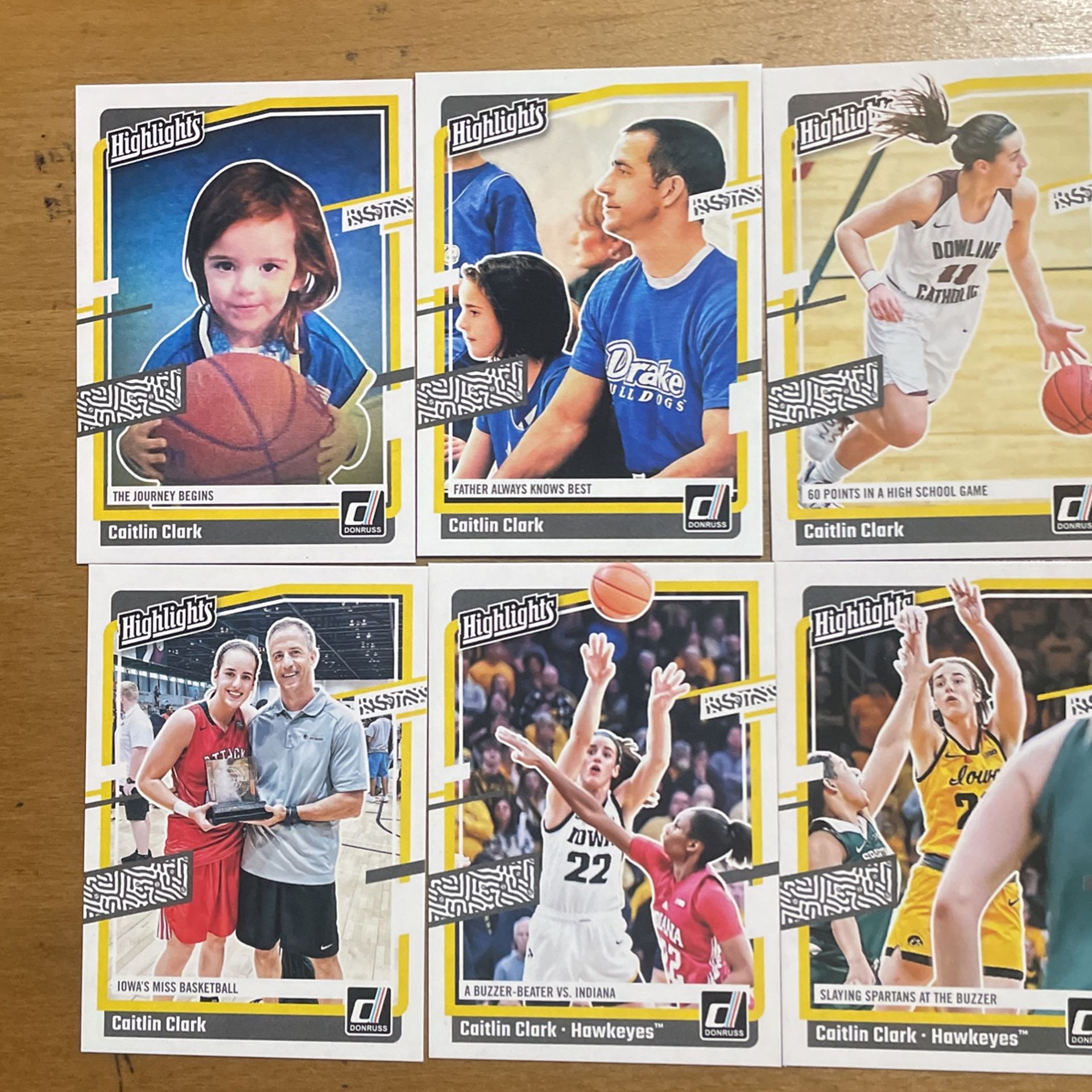 2024 CAITLIN CLARK HIGHLIGHTS 13 CARD LOT
