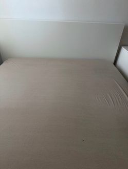 IKEA white queen bed