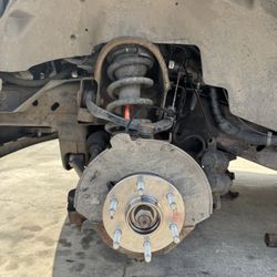 Wheel Hub And Painted Calipers