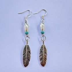Beaded Earrings- Silver, Gold, Mauve, Turquoise, Pale Blue And More