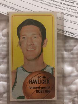 NBA basketball card John Havlicek!!