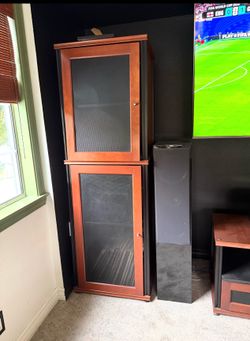 TV Cherry Cabinet towers