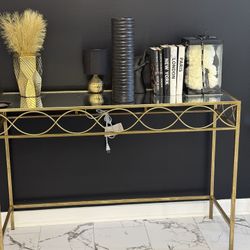 4 Gold End Tables 