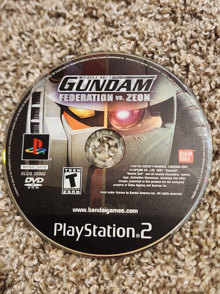 Mobile Suit Gundam: Federation vs. Zeon (PlayStation 2 PS2) Disc Only