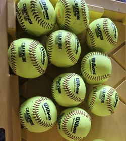 9) 11" Softballs 