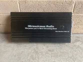USED Mrmusicman 2400.1 class d mono amplifier/2400RMS -,$190