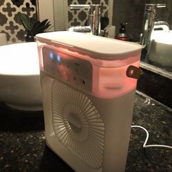 Best Misting Cooler Fan Portable Air Conditioner Large Water Reservoir 600 ml Cooling Lasting 12 Hours