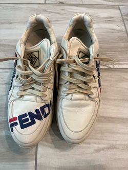 Fendi x Fila "Fancy Fendi" Logo Sneaker – Men's US 9.5 / EUR 43 – White Leather Luxury Retro
