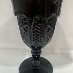 Black Indiana Glass Goblet