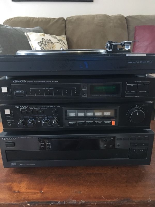 Vintage 1980s Kenwood rack system stereo system