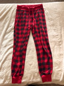 Red Plaid Pajama Pants (S)
