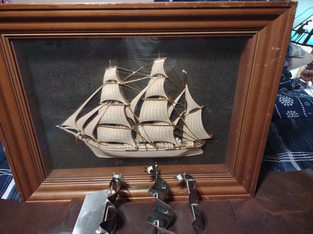 Nautical Clock And Artwork