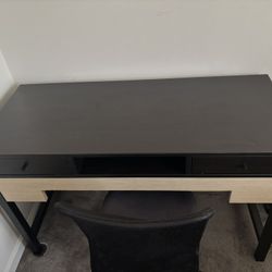 Black Desk with Chair