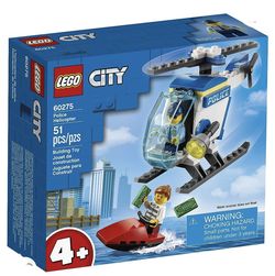 LEGO City Police Helicopter Building Kit; Cool Police Helicopter Toy 60275
