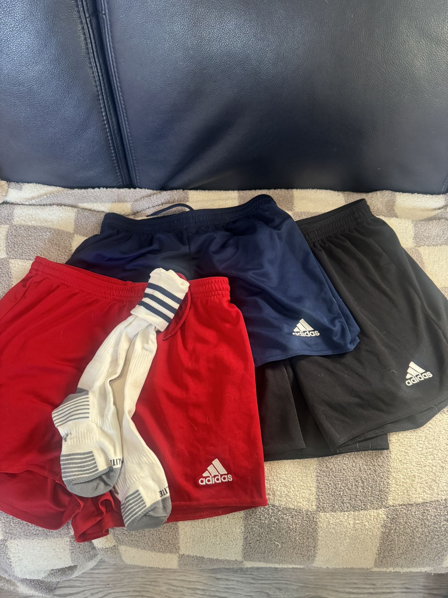 Women’s Soccer Shorts XS and Socks