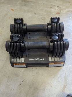 NordicTrack adjustable dumbells