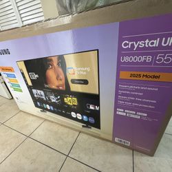 Samsung TV 55Inch , new in box, never been opened, model 2025 4K Smart TV 8000 FB