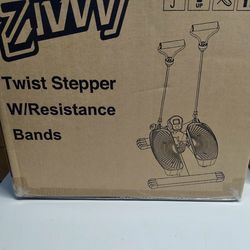 Stepper Machine with Resistance Bands