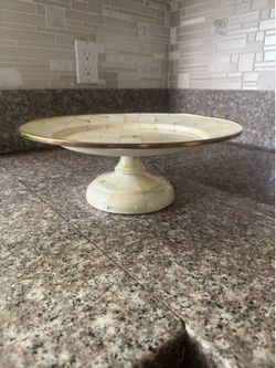 Mac Kenzie Childs cake stand