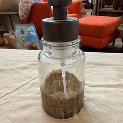 Glass, Foaming Soap Dispenser