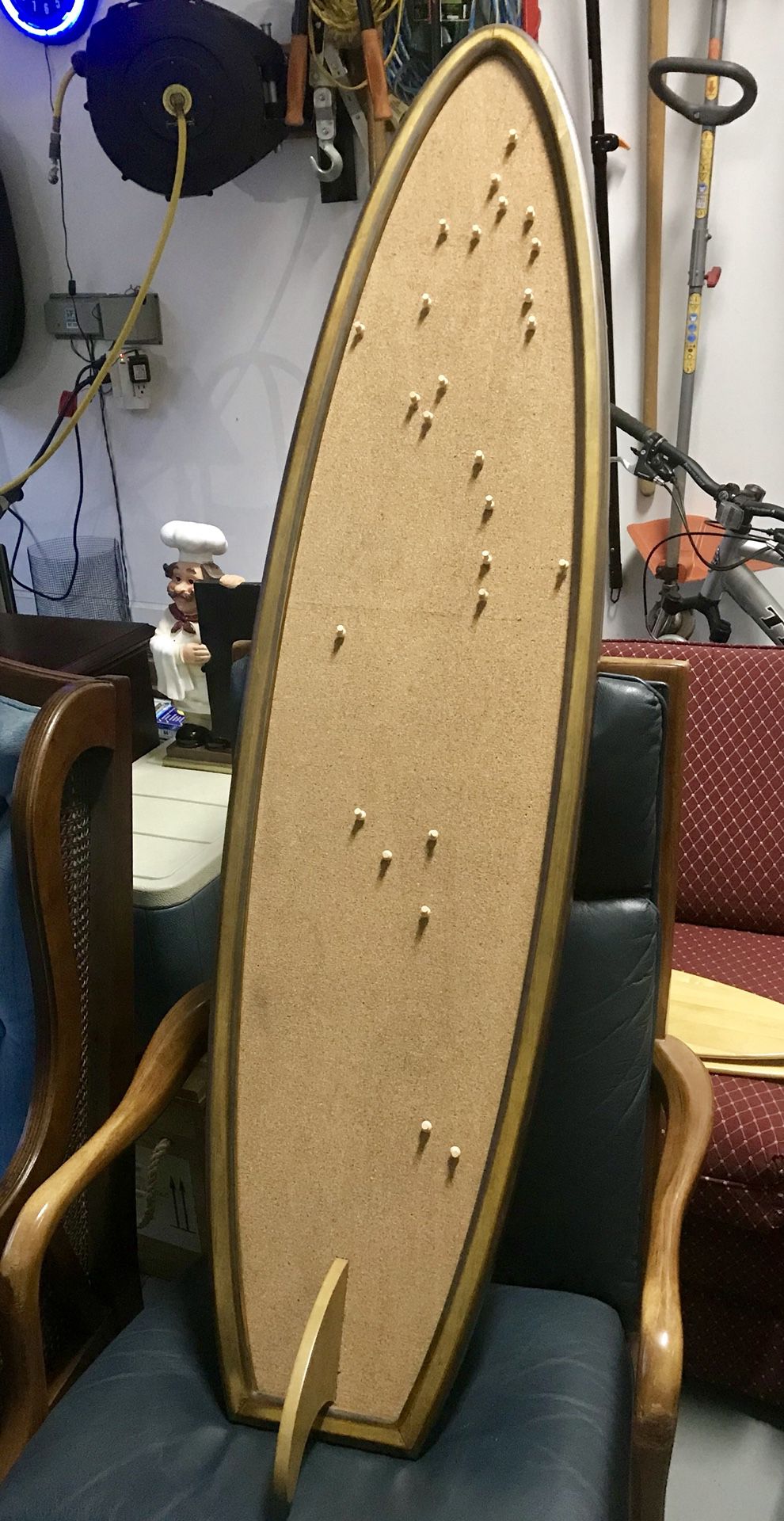 Surfboard theme bulletin board