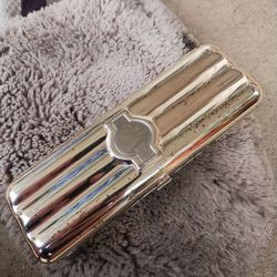 Silver Plated Cigar Case