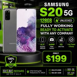 🔥 Samsung Galaxy S20 5G – Unlocked – 128GB 🔥
💰 ONLY $199