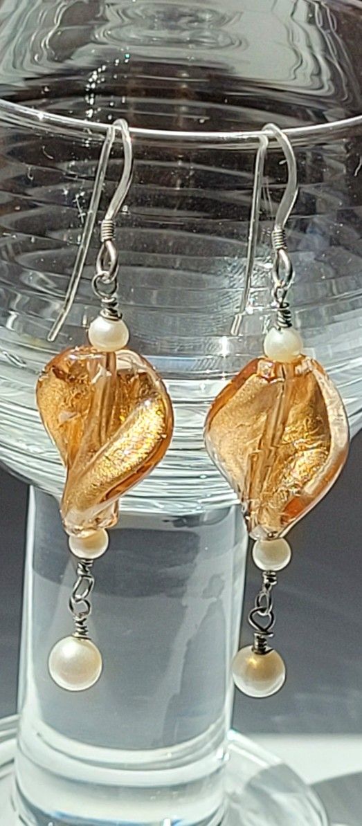 Silver Murano Earrings