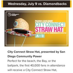 $45 July 9 Padres vs. Diamondbacks Gallagher Square