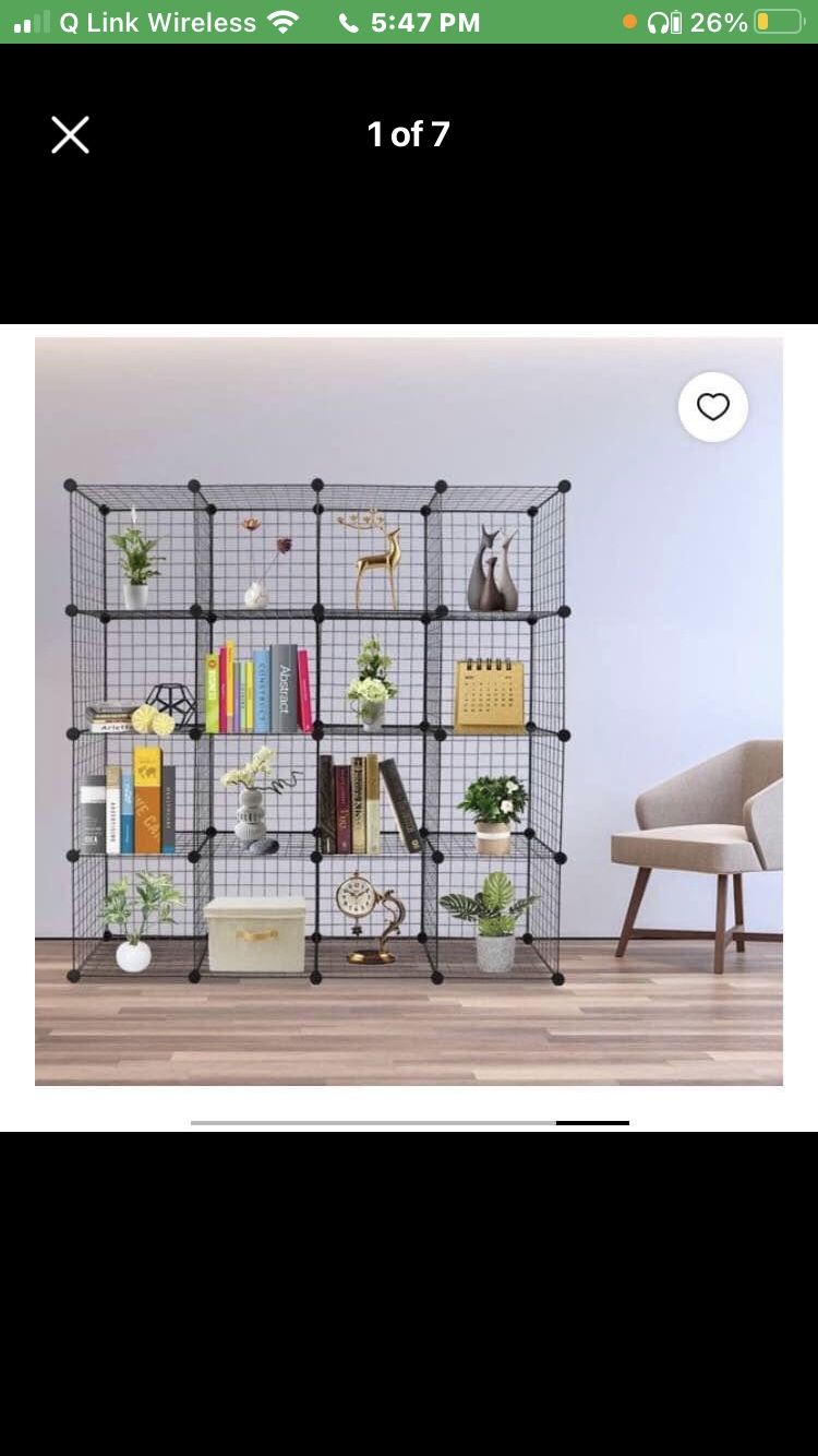 16 Cube Organizer Shelf storage (NEEDS TO GO ASAP! brand new