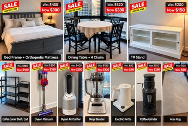 🔥 HUGE MOVING SALE – FURNITURE & HOME APPLIANCES! 🔥