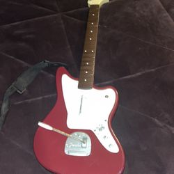 Rock Band 4 Red Jaguar Fender Guitar 