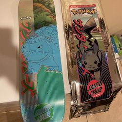 POKEMON x Santa Cruz LIMITED EDITION SKATEBOARD (Venusaur) 8.0"" STARTER