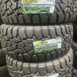 33x12.50R17 TBB Tires EACH TIRE $190/ CADA LLANTA- INSTALLED AND BALANCED 