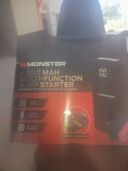 Monster 8000 Mah Multi-Function Jump Starter