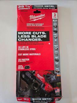 Milwaukee Compact portable band saw blades  X3