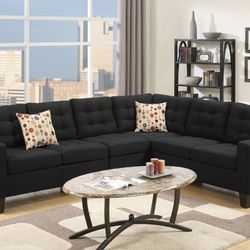 Brand New Sectional Sofa (Black)