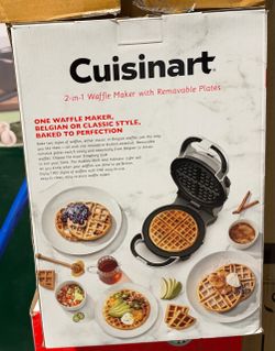 Cuisinart 2-in-1 Waffle Maker with Removable Plates