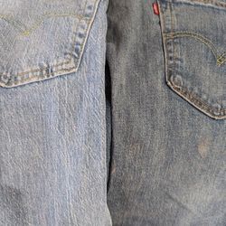 2 Pairs Levi's Men's Jeans 33x34 and 32x34 NEW