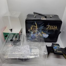 The Legend Of Zelda Breath Of The Wild Collectible Lunchbox Kit Joycon Grip Earbuds Cloth Sheet Like New